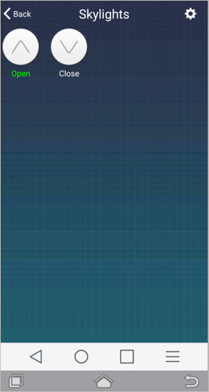 action event for temperature sensor is skylight opening